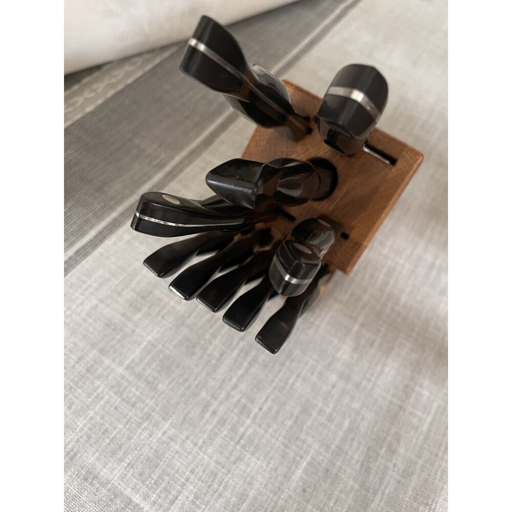 cutco butcher block knife set